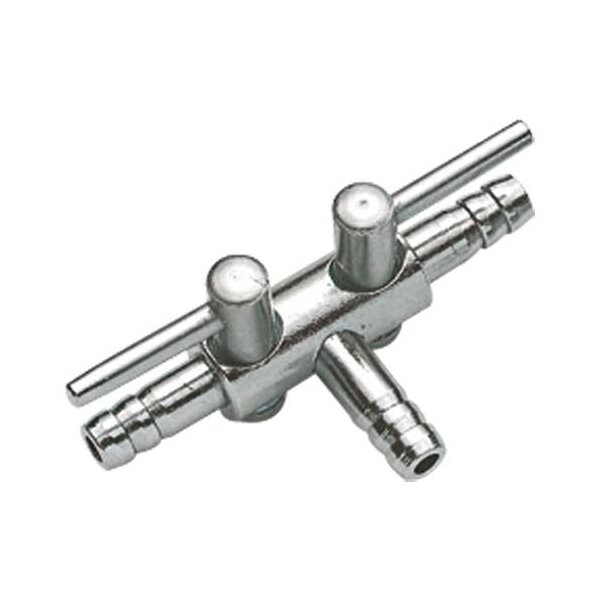 Hobby Metall Lufthahn 4/6 2-Wege SB - Zuverlässige Aquaristik-Qualität