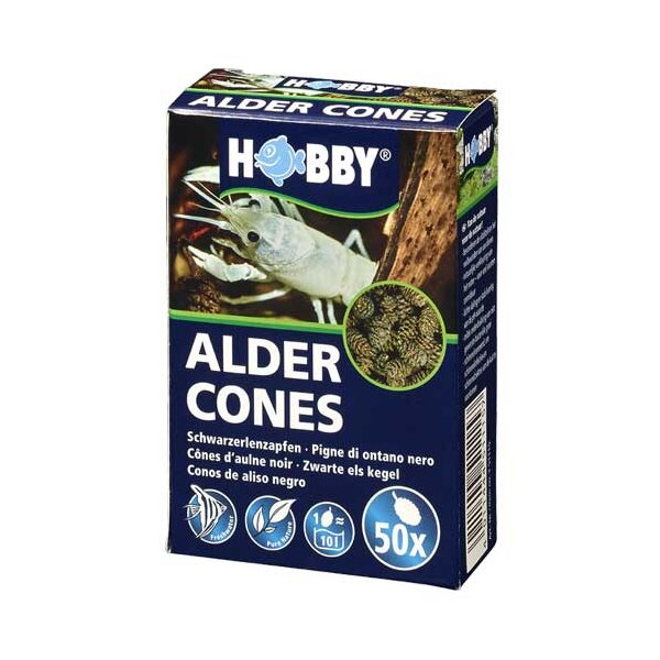 Hobby Alder Cones 50Stück - Naturbelassene Schönheit für dein Aquarium