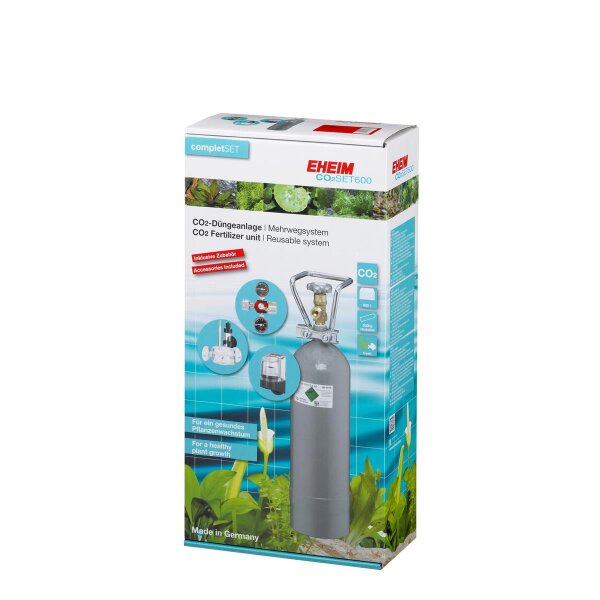 EHEIM CO2 Set 600 Mehrweg 2000g - Premium-Qualität für Ihre Aquarienpflanzen