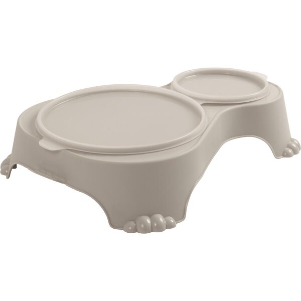 Rotho MyPet Duo Futternapf Sally 1,0L+0,28L - Hellgrau
