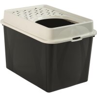 Rotho MyPet Katzentoilette Berty - Elegante Schwarze...