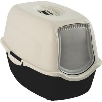 Rotho MyPet Katzentoilette mit Dach Bailey - Schwarz