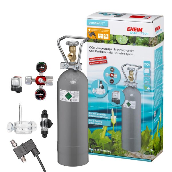 EHEIM CO2 Set 600 Mehrweg 2000g - Optimale CO2-Versorgung für Ihre Aquarien