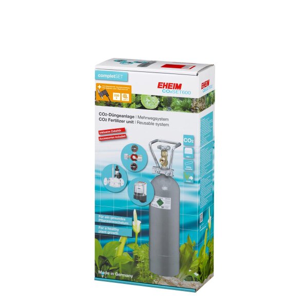 EHEIM CO2 Set 600 Mehrweg 2000g - Optimale CO2-Versorgung für Ihre Aquarien