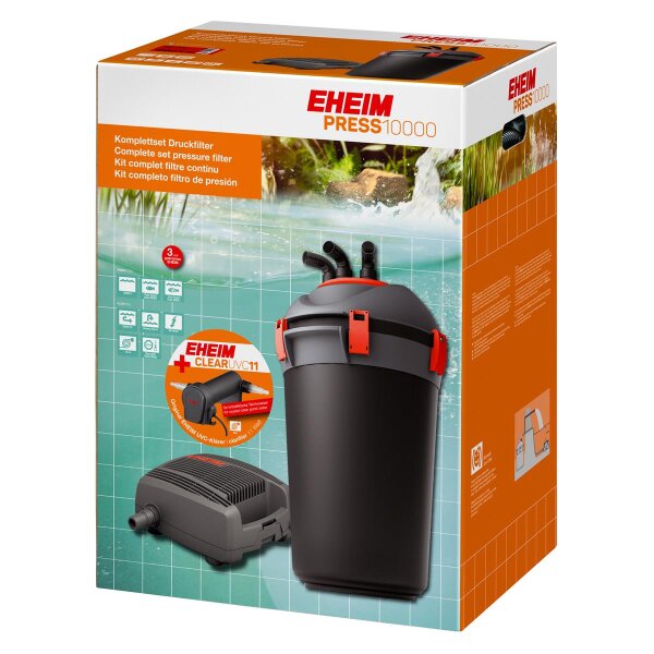 EHEIM Press 10000 inkl. Clear UVC11 - Topqualität für sauberes Aquariumwasser