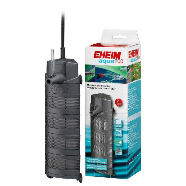 EHEIM Aqua 200 + Filtermasse - Eck-Innenfilter