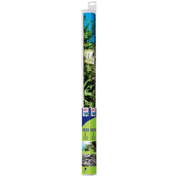 Juwel Aquariumrückwand Poster 1 =L= Pflanze/Stein - 100 x 50 cm