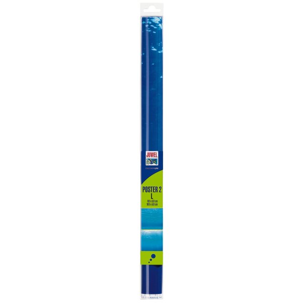 Juwel Aquariumrückwand Poster 2 =L= Blau/Wasser 100 x 50 cm - Einfache Rückwandg