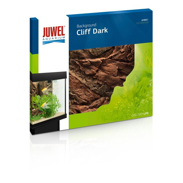 Juwel Motivrückwand Cliff Dark - Naturgetreue Felsstruktur für Ihr Aquarium