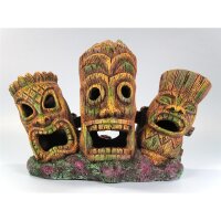 Orbti 41231 Deko Tiki Kopf, 3er Set - Braungefärbte...