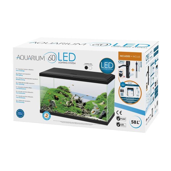 Ciano Aquarienset Aquarium 60 Weiß - Dein perfekter Start ins Aquaristen-Paradie