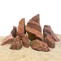 AQUA PET Stein Red Wood Rock M 8-15 cm