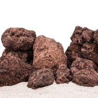 AQUA PET Stein Red Lava Pebble M 3-5 cm