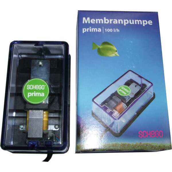 Schego Membranpumpe Prima 100 l/h - Luft zum Leben im Aquarium