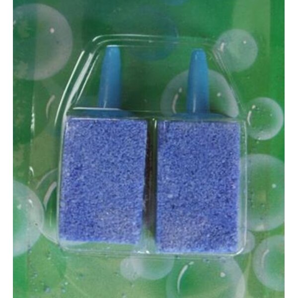 UNIPET - Aquarium Ausströmerstein/Luftausströmer 27x15x15 mm (2 Stück) - Hohe Qu
