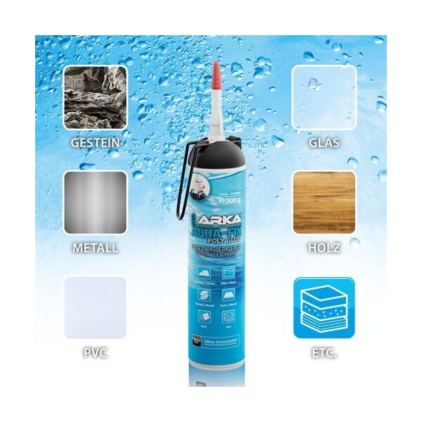 ARKA MICROBE-LIFT Kleber Aqua-Fix Poly Glue Polymer-Unterwasserkleber - 300g