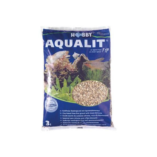 Hobby Aqualit Bodengrund - 3 l / 2kg | Ideal für Aquarien & Terrarien