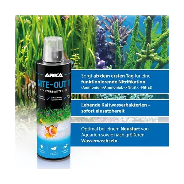 ARKA MICROBE-LIFT Wasseraufbereitung Teich Nite-Out II - Starter-Bakterien - 5l