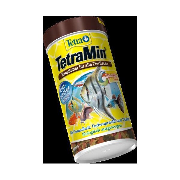 Tetra Min 250 ml Zierfischfutter-Flocken - Hauptfutter für gesunde Fische