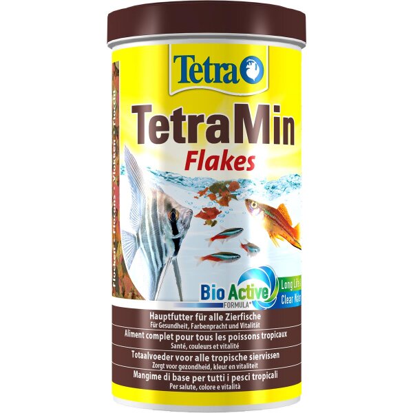 Tetra Min 1000 ml Zierfischfutter-Flocken Hauptfutter