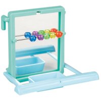 Aqua Pet +AP Eitelkeitsspiegel mit Napf und Perlen -...