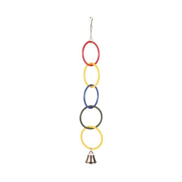 Aqua Pet Olympia-Ringe Plastik mit Glocke - Spielzeug für Wellensittiche