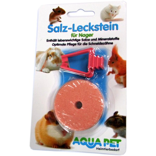 Aqua Pet Mineral-Salzleckstein - Gesundheit für Nagetiere