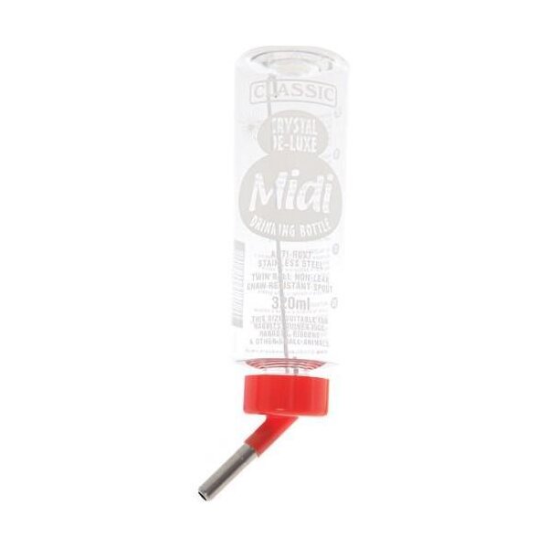 Classic-de-Luxe Nager Trinkflasche - 320 ml, hochwertig & tropffrei