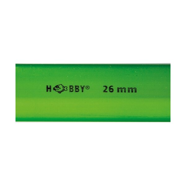 Hobby Plastikrohr Ø26mm außen 1m grün - Aquarienversorgung