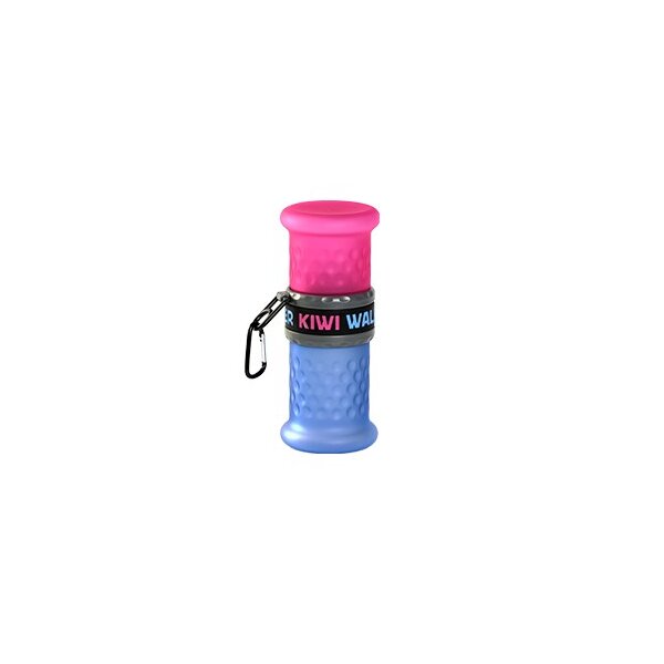 KIWI WALKER Trinkflasche Travel Bottle 2in1 Pink/Blau