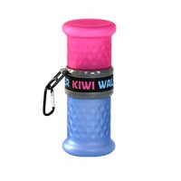 KIWI WALKER Trinkflasche Travel Bottle 2in1 Pink/Blau