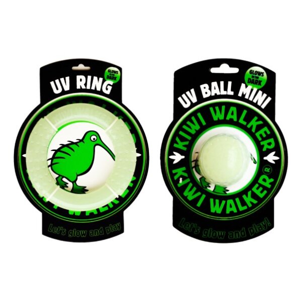 KIWI WALKER Hundespielzeug Glow Ring Mini
