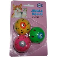 UNIPET +Katzenspielball mit Glocke - 3 Stück, 5 cm -...