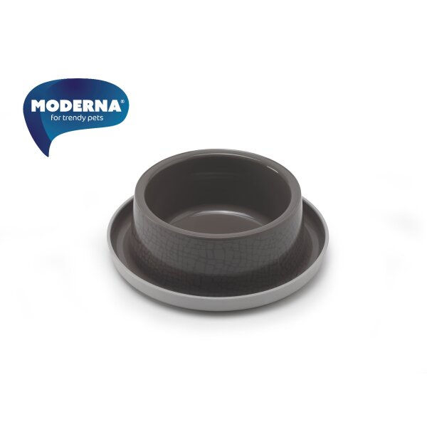 Moderna-H132-113-WL Trendy Dinner Nr.2 Wild Life - Stylish Hundenapf in CHOCOL