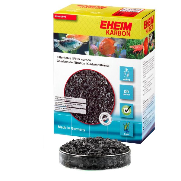 EHEIM Karbon 2 Liter + Netzbeutel - Wasserreinigung für Aquarien