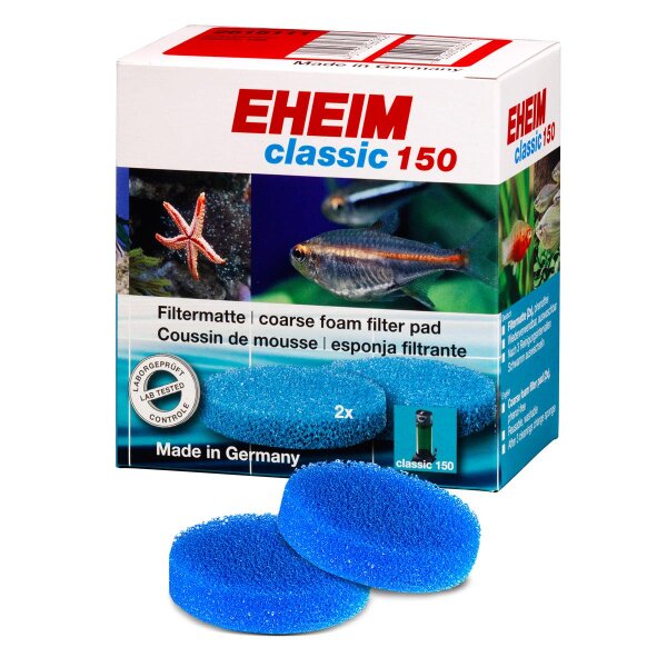 EHEIM Filtermatte (2 Stück) classic 150 - Reinigung für Aquarien