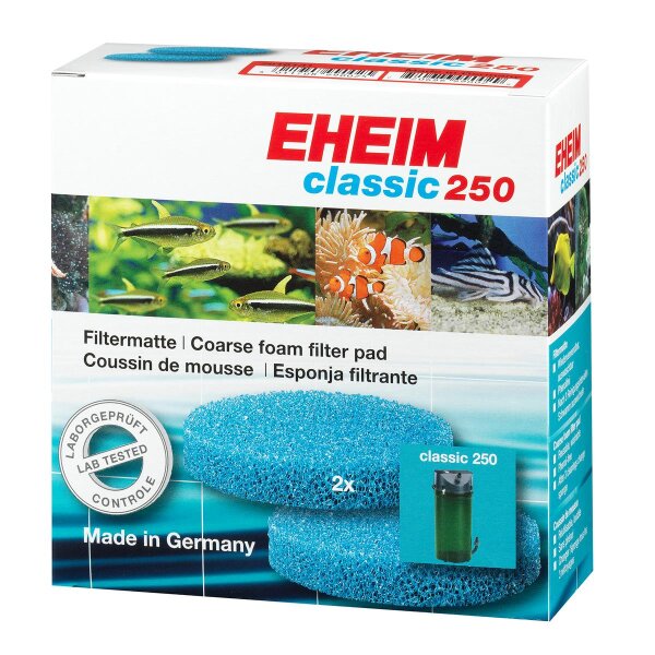 EHEIM Filtermatten (2 Stück) classic 250 - Top-Qualität für sauberes Aquariumwas