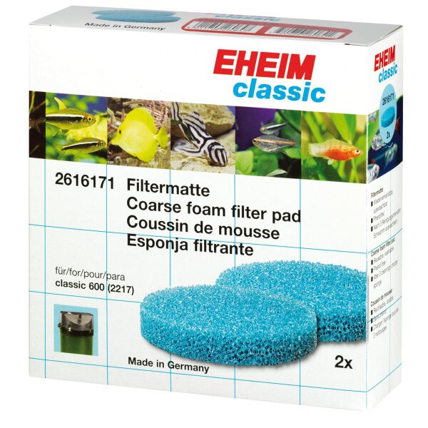 EHEIM Filtermatten (2 Stück) classic 600 - Top-Qualität für Sauberes Aquariumwas