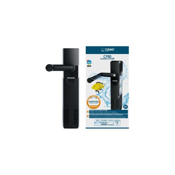 CIANO Innenfilter CF 80 Schwarz 380l/Std. für 40-80l FM Gr. M