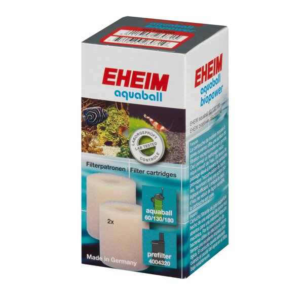EHEIM Filterpatrone (2 Stück) für aquaball 60-180 & biopower