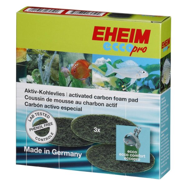 EHEIM Aktivkohlevlies - Reinigung für Aquarien (3 Stück)