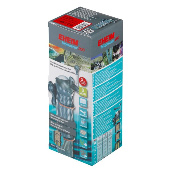EHEIM biopower 200 + Filtermassen - Top-Wasserreinigung für Aquarien