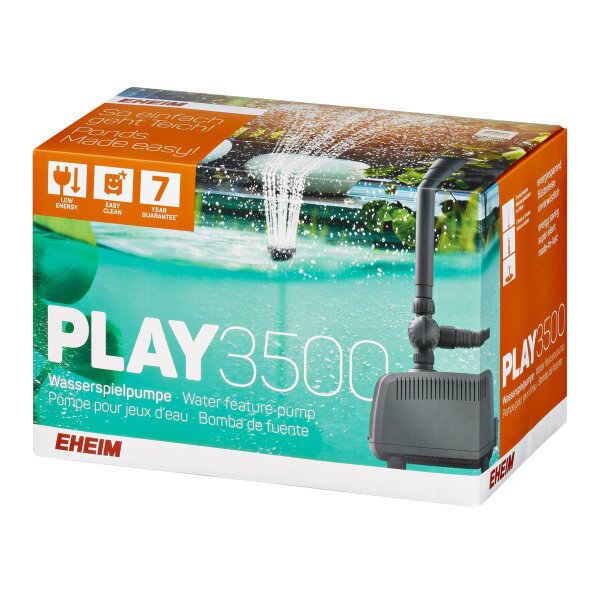EHEIM Play 3500 Wasserspielpumpe - Starker Wasserstrahl für Ihren Teich